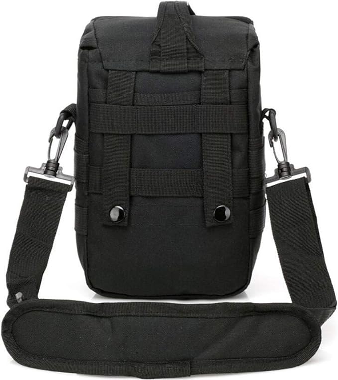 Sunnystacticalgear Outdoor Sports Hiking Sling Pack Camouflage Tactical Shoulder Small Camera Gear Bag - Black