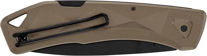 Gerber Gear LST Ultra - Lightweight EDC Knife - Survival Tactical Tool for Hiking Camping &amp Outdoor - Compact Folding Pocket Knife - Stainless Steel Blade - Made in USA - Coyote Brown
