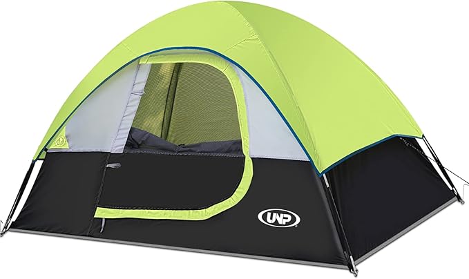 Camping Tent 2-4 Person Waterproof Windproof Tent with Rainfly Easy Set up-Portable Dome Tents for Camping…