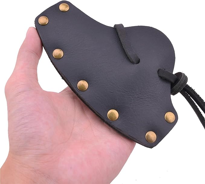 PU Leather Axe Blade Sheath Protective Axe Head Cover Hatchet Cover Protector for Outdoor Camping Blade Protection