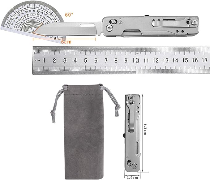 Caressolove Detachable Multitool Camping Knife Survival EDC Tools - Tactical Foldable Saw Pocket Knife Scissors Bottle Opener Can Opener File All in One Tool for Camping Hiking Fishing