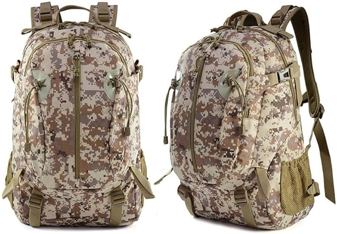 Tactical Backpack Military Molle Hiking 20-35L camouflage tactical hiking mountaineering sports outdoor desert digital color