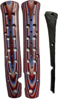 1 Pair Custom G10 Scales Handle with Spine Backspacer Replacement Fit for Ti Lite 4inch 26SP