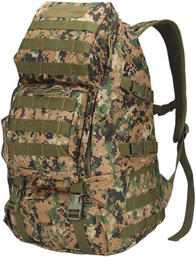 Outdoor Sports Pack Hiking Bag Tactical Rucksack Camo Knapsack Combat Camouflage Tactical Molle Backpack - DW