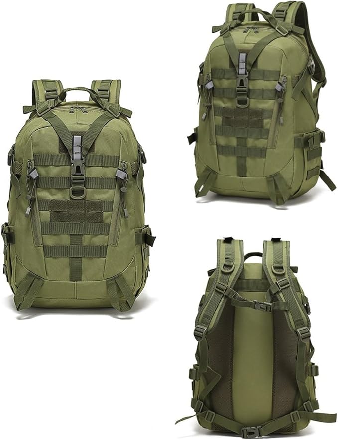 Military Tactical Backpack Large Military Pack Army 3 Day Assault Pack Molle Bag Rucksack Assault Bag (Military Green)