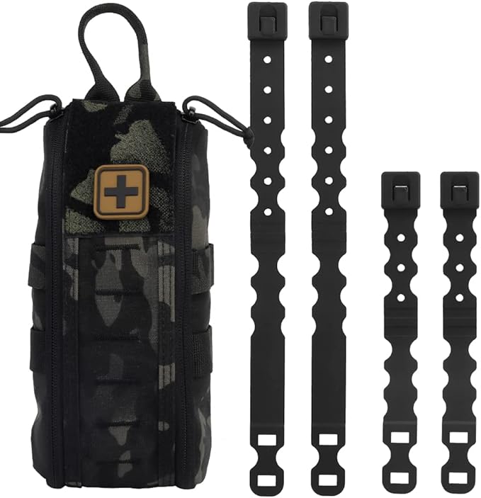 Tactical Medical First Aid Kit Military MOLLE Bag Waist Belt Pouch Quick Response Hunting Vest Bag First Aid Pack B