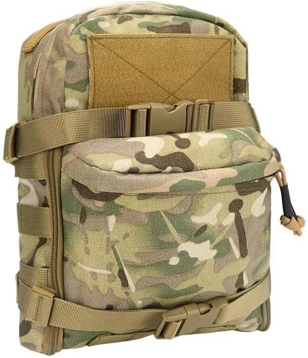 Jungle Leopard Tactical Mini Hydration Bag MOLLE Water Backpack Pack Bladder Pouch Vest Pocket for Airsoft(CP)