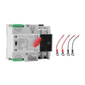100Amp AC110V Automatic/Manual Transfer Switch 2P 50/60Hz 2POLE 100A Mini ATS Solar Auto Dual Power Switch for Home Generator Din Rail Mounted Cn Automatic Changeover Fast Transfe for Rv Lv Power