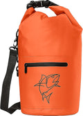 Waterproof Dry Bag Pack - Roll Top Dry Storage Bag for Kayaking Boating Paddle Boarding Beach Trips - Boating Dry Bag - Waterproof Storage Bag - Floating Dry Bag 10l (Orange)