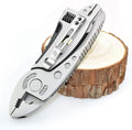 Outdoor Camping Portable Multi-Purpose Folding Multitool silver Pliers Pocket mini Knife Screwdriver Set Bottle Opener Adjustable Wrench Kit Jaw Spanner Repair Manual Survival Defence Multifunctional