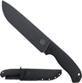 Off-Grid Knives - TRACKER-XXL Fixed Blade Knife Cryo D2 Blade Steel G10 Scales Kydex Sheath OG Lo-Pro Belt Attachment Chopping Camping Bushcraft Hunting Survival (Blackout)