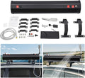 4.8/5.3/7.9 Gallon Pressurized Water Tank Camping Roof Rack Mount Road Shower with 4.92ft Water Pipe &amp Shower Headt Portable Camping Shower for Vehicle Truck SUV Sedan RV 20L/5.3Gallon
