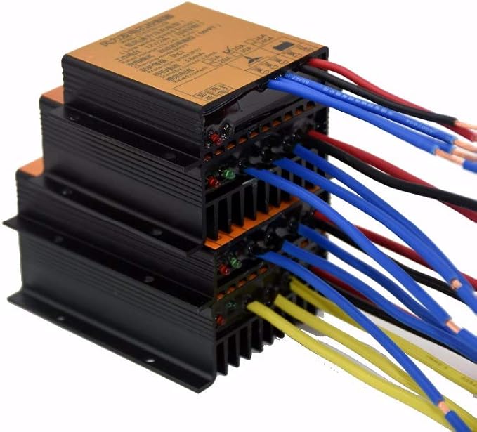 100-800W Wind Controller 12V 24V 48V Water Proof 10A 20A MPPT Rectifier Brake Charging Rectifier Bridge Sliver for Wind Turbine Generator (20A 12V/24V AUTO)