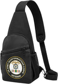 US Army Quartermaster Corps Gulf War Veteran Chest Pack Leisure Shoulder Crossbody Chest Bag