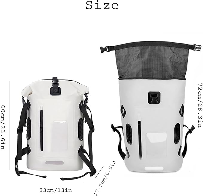 30L Waterproof Backpack Heavy Duty Water Sports Dry Bag Roll Top Waterproof Bag for Kayaking Hiking Swimming Boating BeachCamouflage
