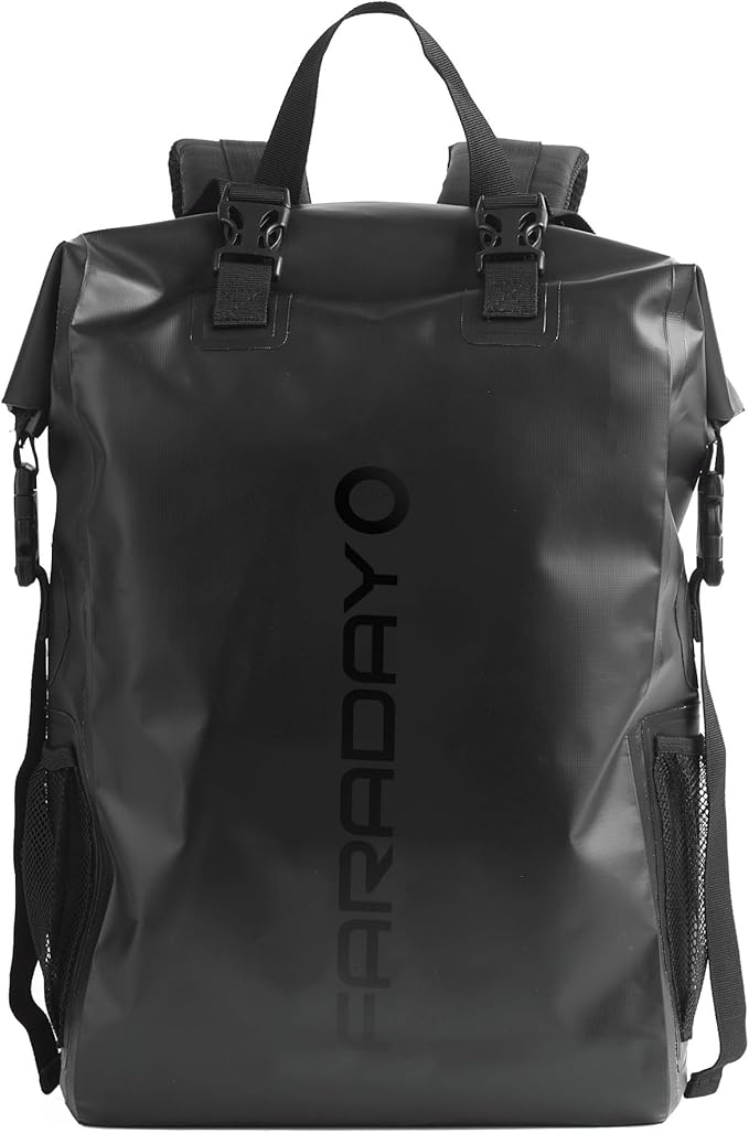 Faraday Dry Bag Backpack + NX3 3pc Kit | Waterproof | Anti-Tracking | RFID Signal Blocking | Protect Data and Devices from Hacking Tracking EMP | Cell Phone | Tablet | Laptop