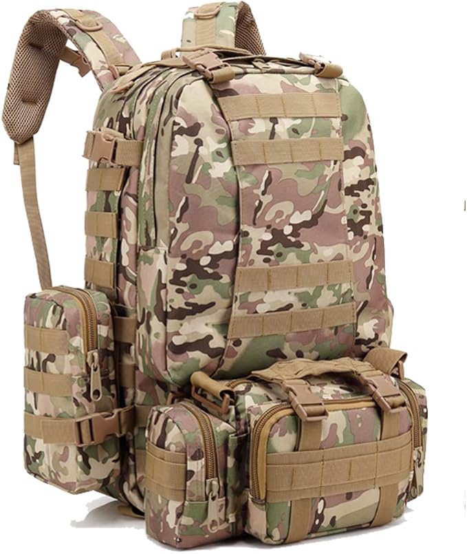 Tactical Backpack MOLLE Rucksacks Detachable Assault Pack Bug Out Bag