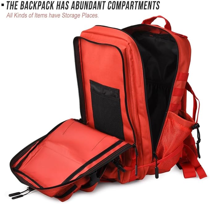 45L Tactical Backpack for Men Women Military Assault Pack with MOLLE Large 3 Day Bug Out Bag for Hiking Camping