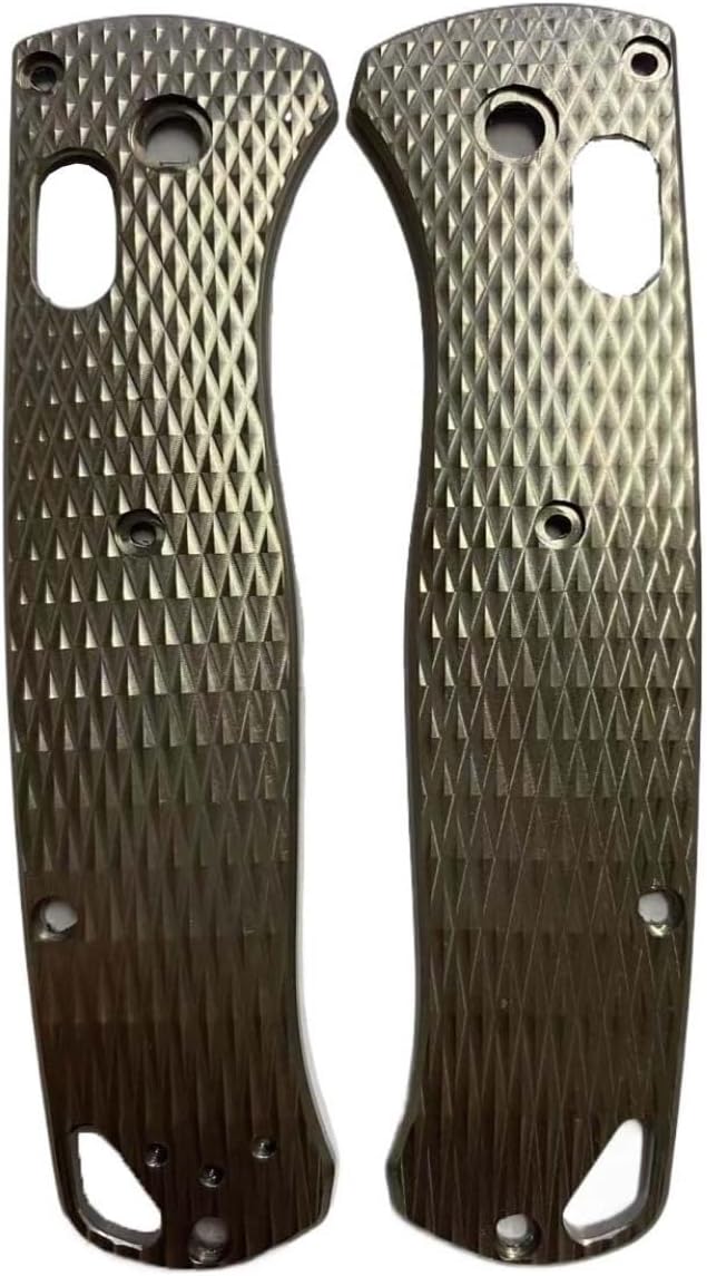 1 Pair Scales Handle Fits for Benchmade Bugout 535 CNC Tiatnium Knife Handle Patch Replacement
