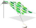 Beach Canopy with Windproof Ropes &amp Sandbags Beach Tent Sun Shade Sun Shelter for Camping Trips Fishing Backyard Fun or Picnics Green Trees