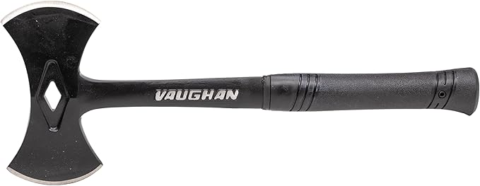VAUGHAN Viking Stealth Axe Double Bit Hand Axe Steel Handle Shock Block Grip Made in the USA RSA16 VN32410
