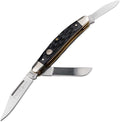 Boker Medium Stockman 3.5 Inch Pocket Knife Jigged Black Bone Traditional Series 2.0 Made in Germany