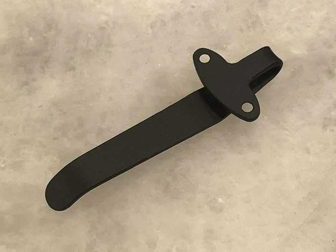 Matte Black Titanium Deep Carry Pocket Clip For Benchmade Casbah 4400 Knife