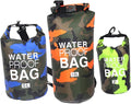 Toddmomy 3pcs Camouflage Pvc Bags for Outdoor Activities Versatile Beach Boating and Kayaking Shoulder Pack Floating Dry Bag Mixed Colors