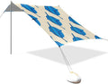 xigua Leaves Beach Tent Sun Shelter with Carrying Bag - Silver Coated Oxford Fabric Beach Canopy for Beach Camping Fishing - Includes Windproof Ropes Sandbags &amp Stakes