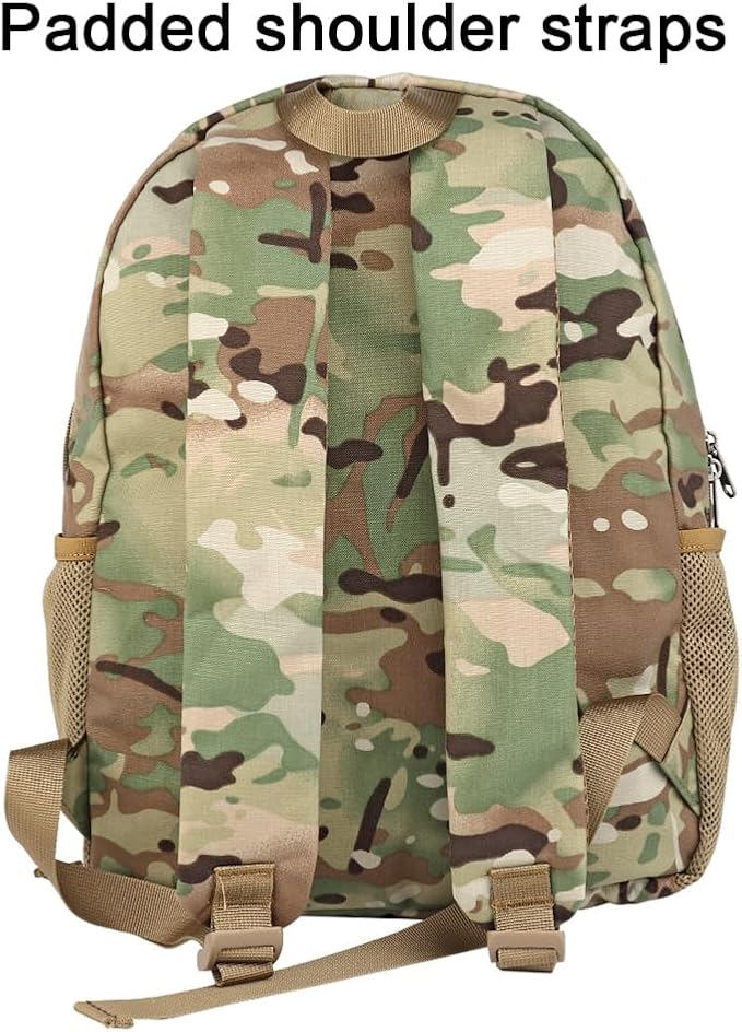ACEXIER Tactical Expanding Backpack Foldable Pack E.DC Lightweight Molle 500D Nylon Hunting Bag Outdoor Hiking Travel Airsoft Accessories (Tan)