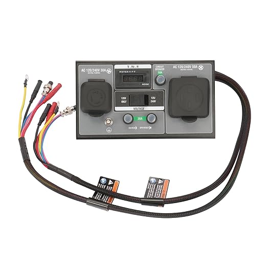 GENMAX 50-Amp RV Ready Parallel and Series Kit for Linking Two 120v GENMAX Inverter Generators to get 240v Output Ideal for Camping Outdoor &amp Home Backup