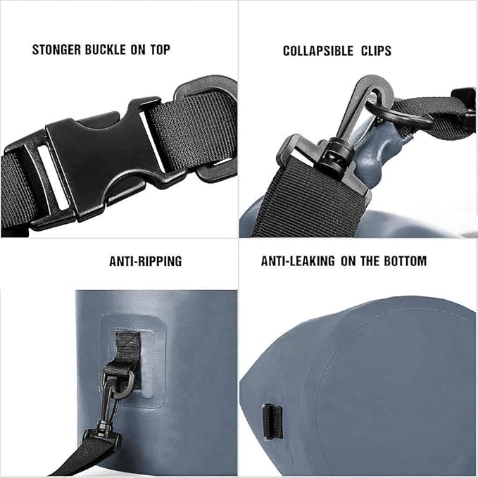Unigear Dry Bag Waterproof Floating and Lightweight Bags for Kayaking Boating Fishing Swimming and Camping with Waterproof Phone Case