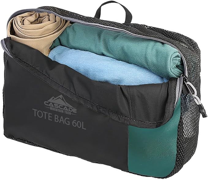Cascade Mountain Tech Large Tote Bag with Compartments Shoulder Bag for Travel Work Gym