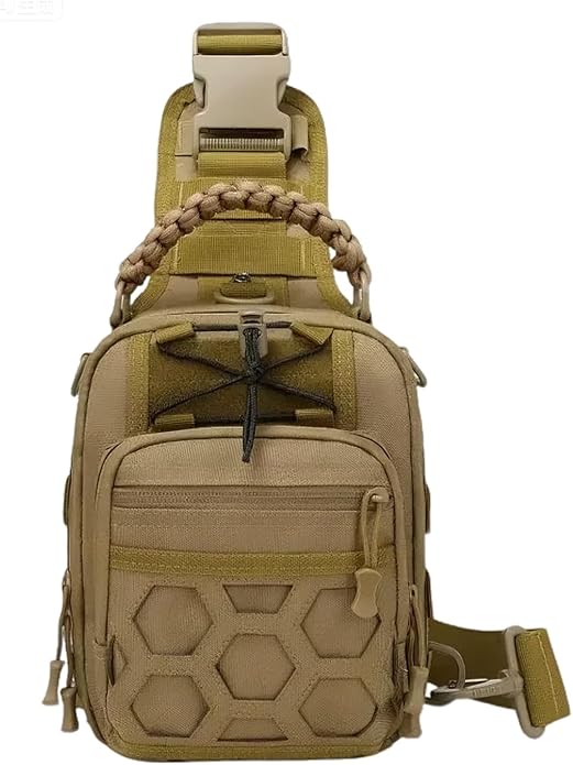 Tactical Sling Bag for Men Military EDC Molle Backpack Adjustable Strap Climbing Camping Fishing Trekking Molle Bags
