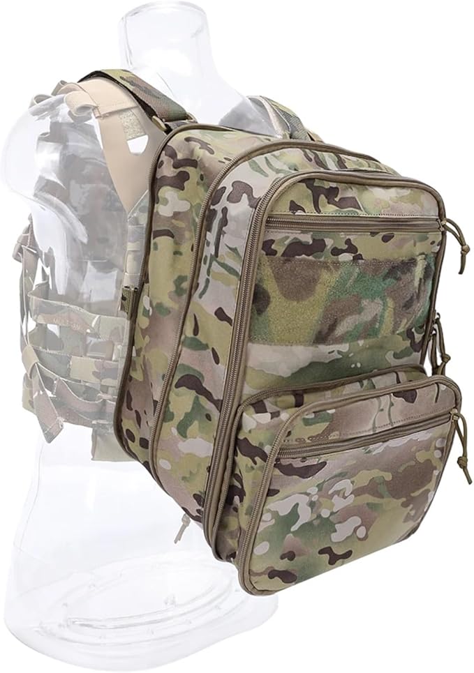 Genérico Compatible For 500D Tactical Flatpack D3 Backpack Hydration Carrier Expansible Pouch Multipurpose(MC)