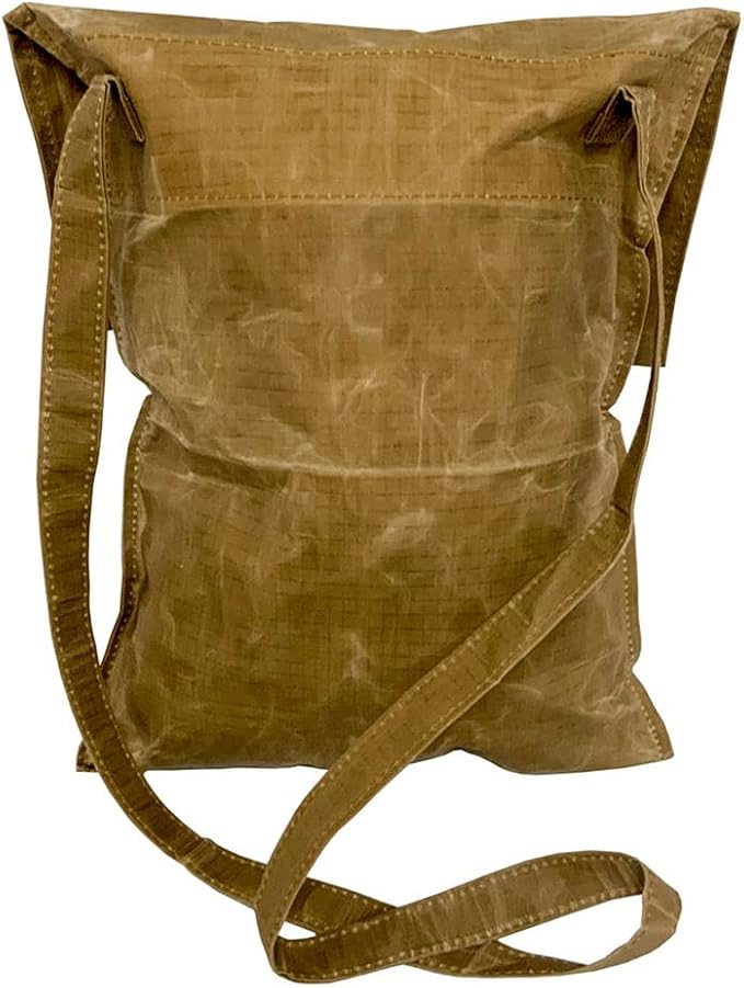 The Pathfinder School Durable Ripstop Waxed Canvas Bag - Haversack - Bushcraft Gear - Single Strap Hiking Pack Gathering Satchel - Pathfinder Survival Bushcraft Bag - 15 x 12