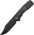 Petrified fish PFP03 Victor3.58 K110 Satin Blade140g Micarta Handel Flipper Liner lock Folding knife (Black Stonewashed)