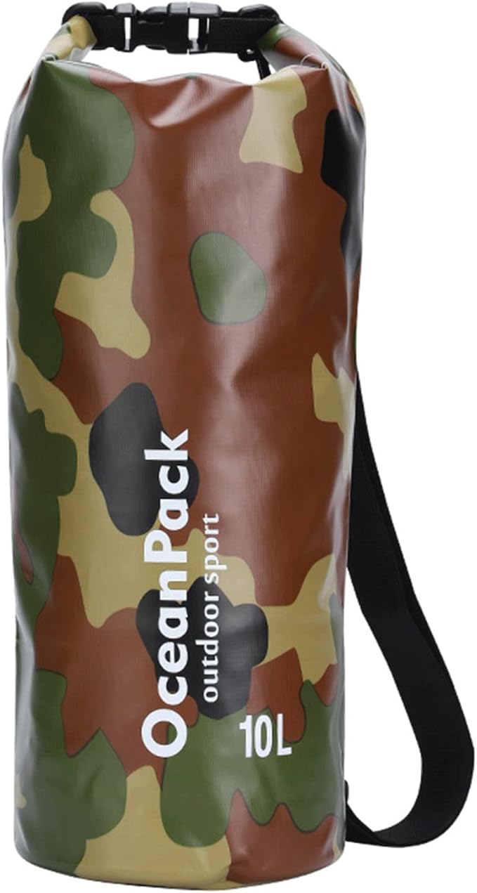 Floating Waterproof Drying Bag (20L) Lightweight Dry Storage Bag with Seal Snap &amp Shoulder Strap Suitable for Traveling Fishing (Color : Green)