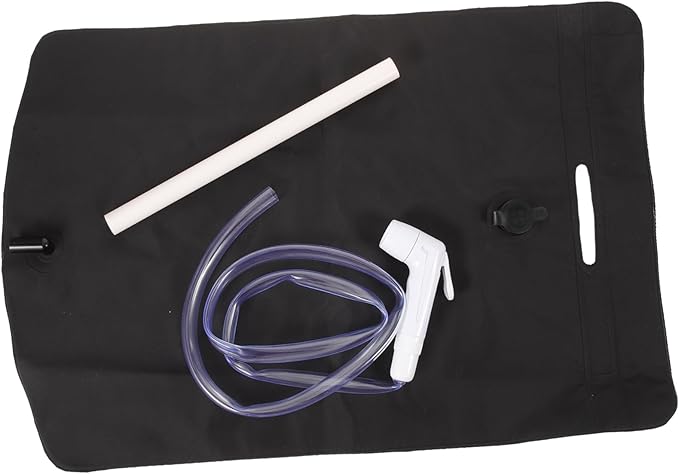 POPETPOP Camping Toiletry Bag Portable Shower Pump Outdoor Shower Kit Small Bag for Water Storage