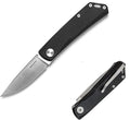 REALSTEEL Luna Lite Slipjoint Folding Pocket Knife - D2 Blade and Coyote G10 Handles - Perfect for Camping Hiking Daily Cutting Tasks - EDC Knife for Men Women (Satin/Black)