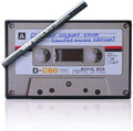 Generic Original Black Royal Box Cassette Black 8 Compartment Snuff Wallet Box with Built in 3 Metal Alloy Straw