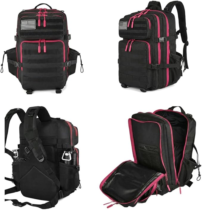 45L Tactical Backpack for Men Women Military Assault Pack with MOLLE Large 3 Day Bug Out Bag for Hiking Camping