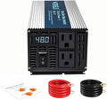 WZRELB 500W Pure Sine Wave Inverter 48V DC to 110V 120V AC Power Converter with LED Display Off-Grid Portable Power Inverter with 2 AC Outlets for Home RV Truck Camping