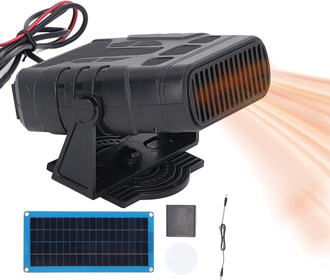 Single Solar Panel Heater Solar Powered Heater Solar Panel Plus Heater 30W Portable Solar Heater with Battery Compartment Winter Warmth for Pet Drying Heating