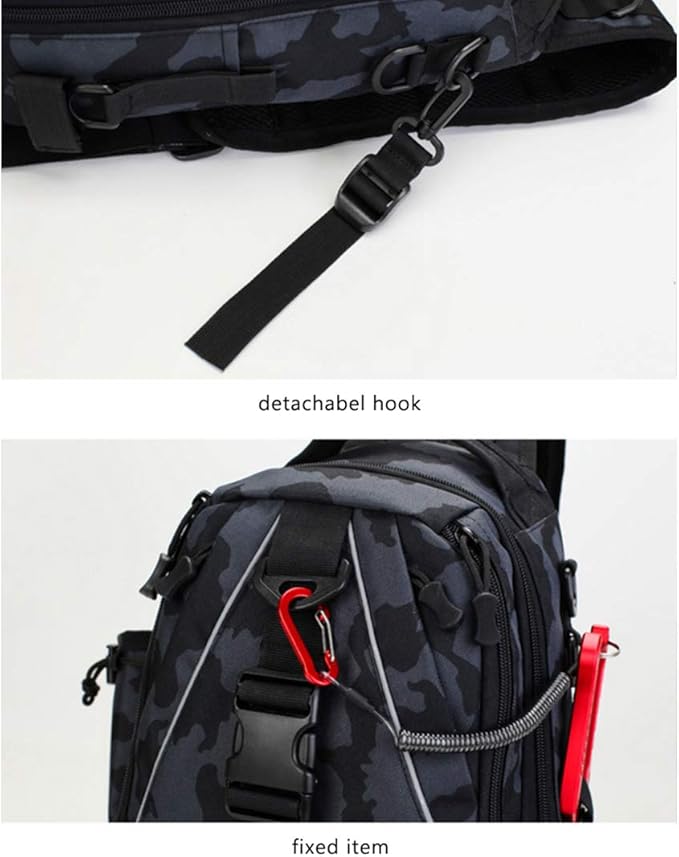 Hiking Backpack Military Tactical Hiking Backpack Chest Bag Camouflage Fishing Shoulder Sling Climbing Camping