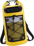 Waterproof Dry Bag Backpack 30L IPX6 Lightweight Storage Bag for Kayaking Swimming Hiking Camping Fishing- Yellow