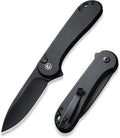 CIVIVI Elementum II Pocket Folding Knife 2.96 Nitro-V Steel Blade G10 Handle Utility Knife with Deep Carry Pocket Clip for Camping Hiking Hunting C18062P-1