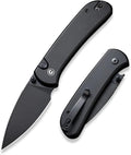 CIVIVI Pocket Folding Knife- Button Lock Knife with Thumb Stud Opener for EDC 2.98 14C28N Blade Aluminum Handle Qubit Utility Knife for Men Women Gift C22030E-1