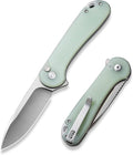 CIVIVI Elementum II Pocket Folding Knife 2.96 Nitro-V Steel Blade G10 Handle Utility Knife with Deep Carry Pocket Clip for Camping Hiking Hunting C18062P-2