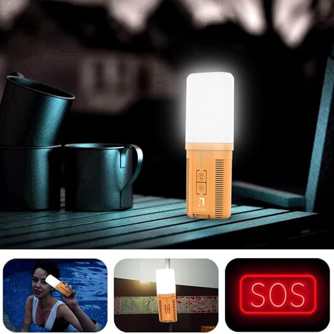Portable Shower Camping Shower 2200mAh Rechargeable Outdoor Shower with Pump and LED Light Portable Shower for Camping Kit for Hiking Travel Car Pet